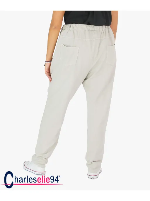 Pantalon stretch MARIANO beige